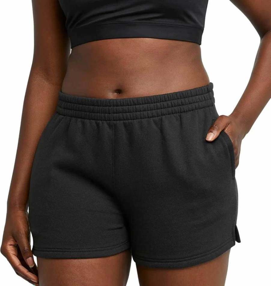 Hanes Women's Heavyweight Fleece Sweat Shorts with Pockets - 2-Pack Comfort Casual Shorts