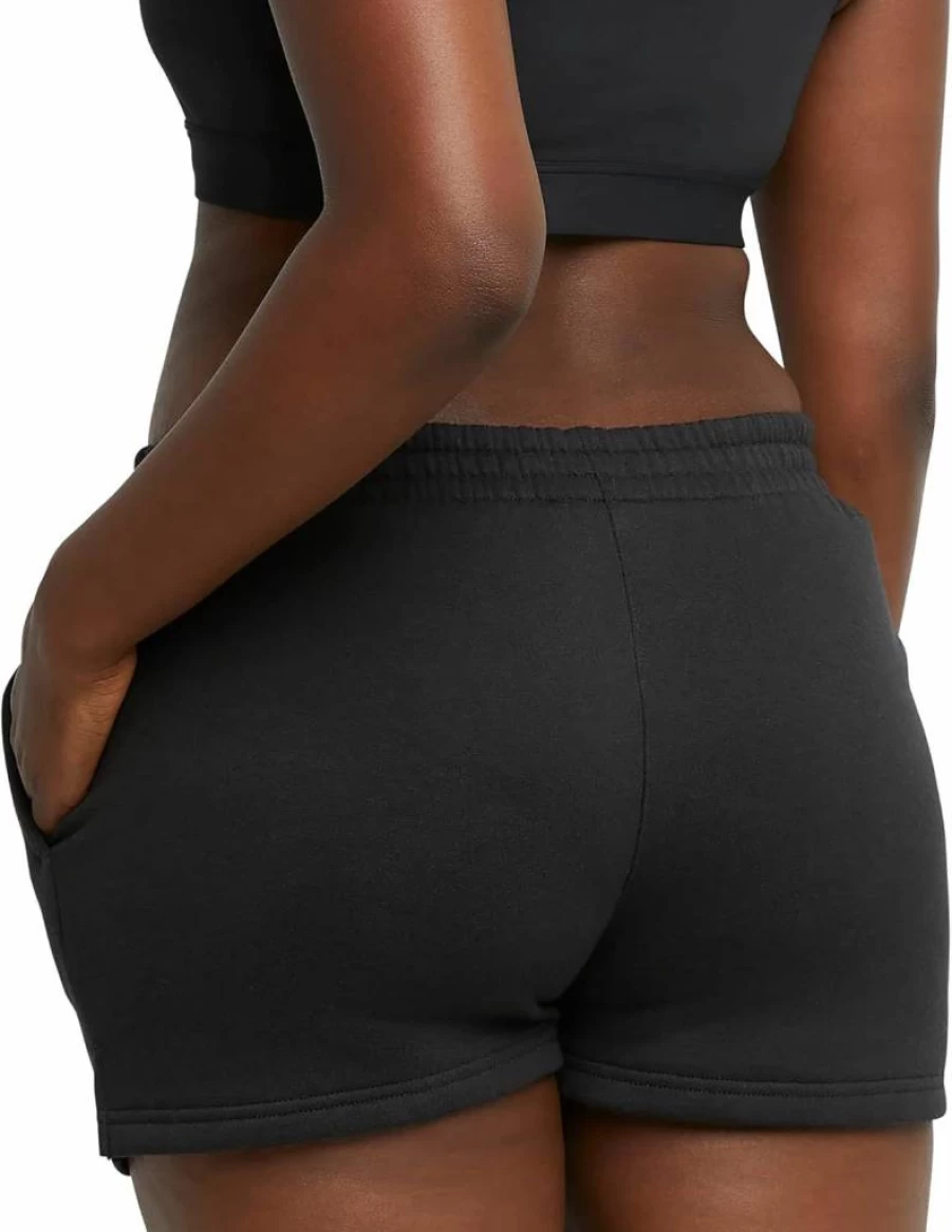 Hanes Women's Heavyweight Fleece Sweat Shorts with Pockets - 2-Pack Comfort Casual Shorts