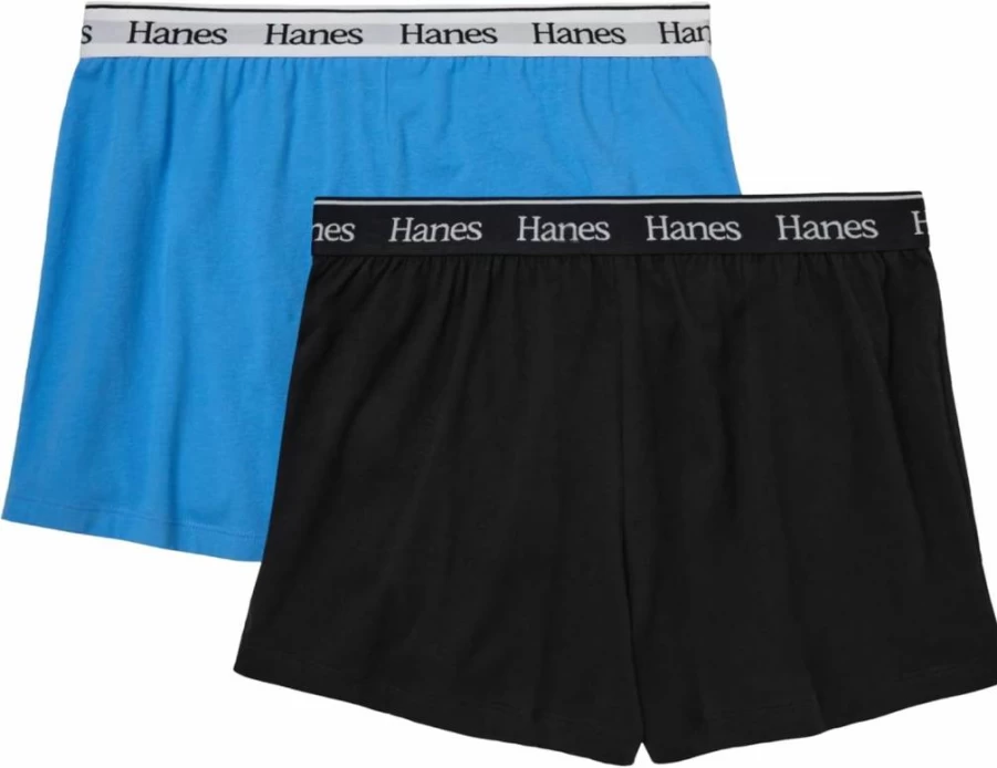 Hanes Women's Comfy Sleep Shorts 2-Pack - Soft Cotton Lounge Shorts for Women
