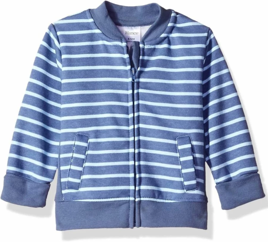 Hanes Baby & Toddler Zip-Up Fleece Jacket - Soft 4-Way Stretch Sweatshirt for Kids