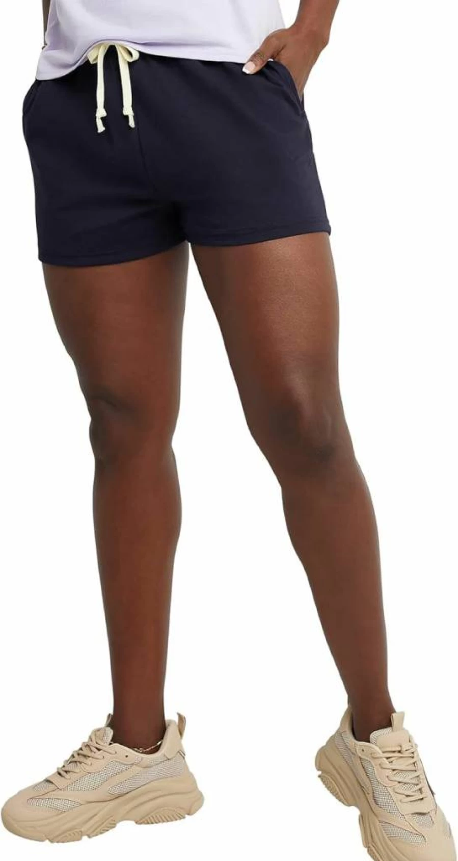 Hanes Women's Cotton Drawstring Shorts - Adjustable Comfort Fit Casual Essential