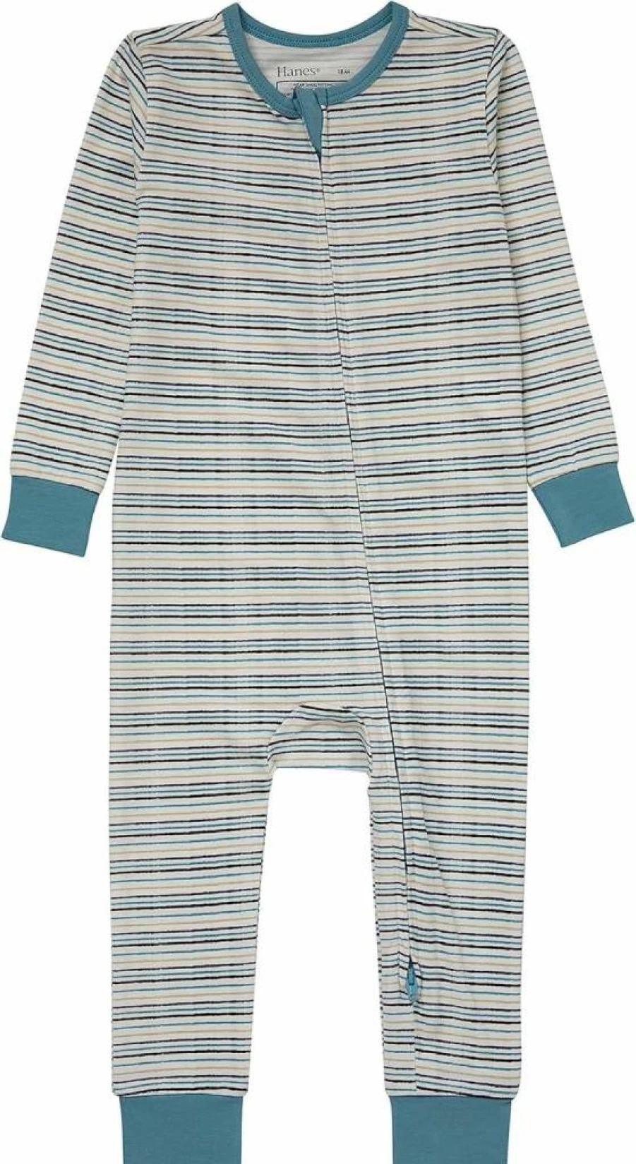 Hanes Organic Baby Sleep 'n Play - Soft Long Sleeve Footless Romper for Infants, Unisex Cotton Pajama Jumpsuit for Boys & Girls