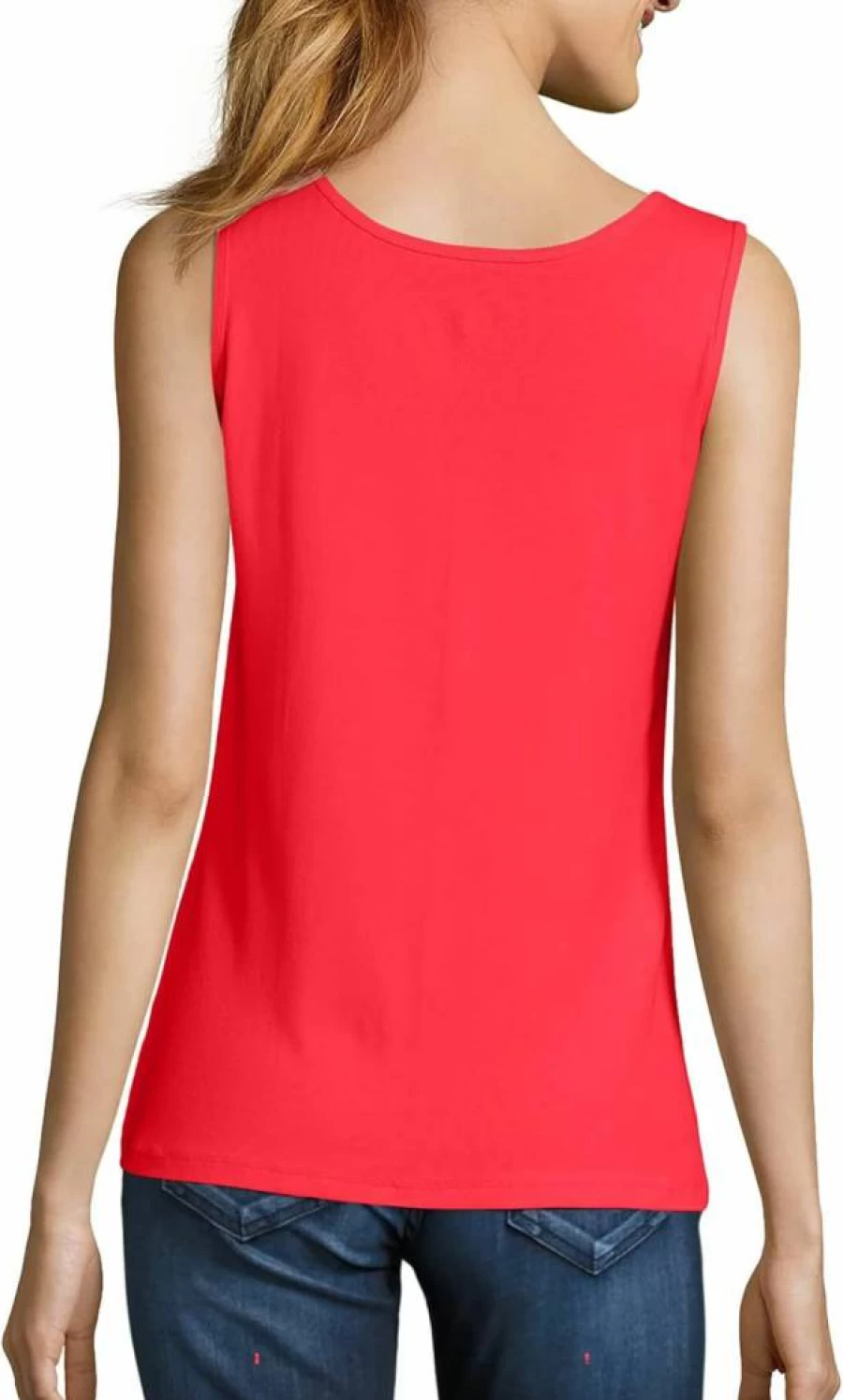 Hanes Women's Mini-Ribbed Cotton Sleeveless Tank Tops - Soft Breathable Casual T-Shirts